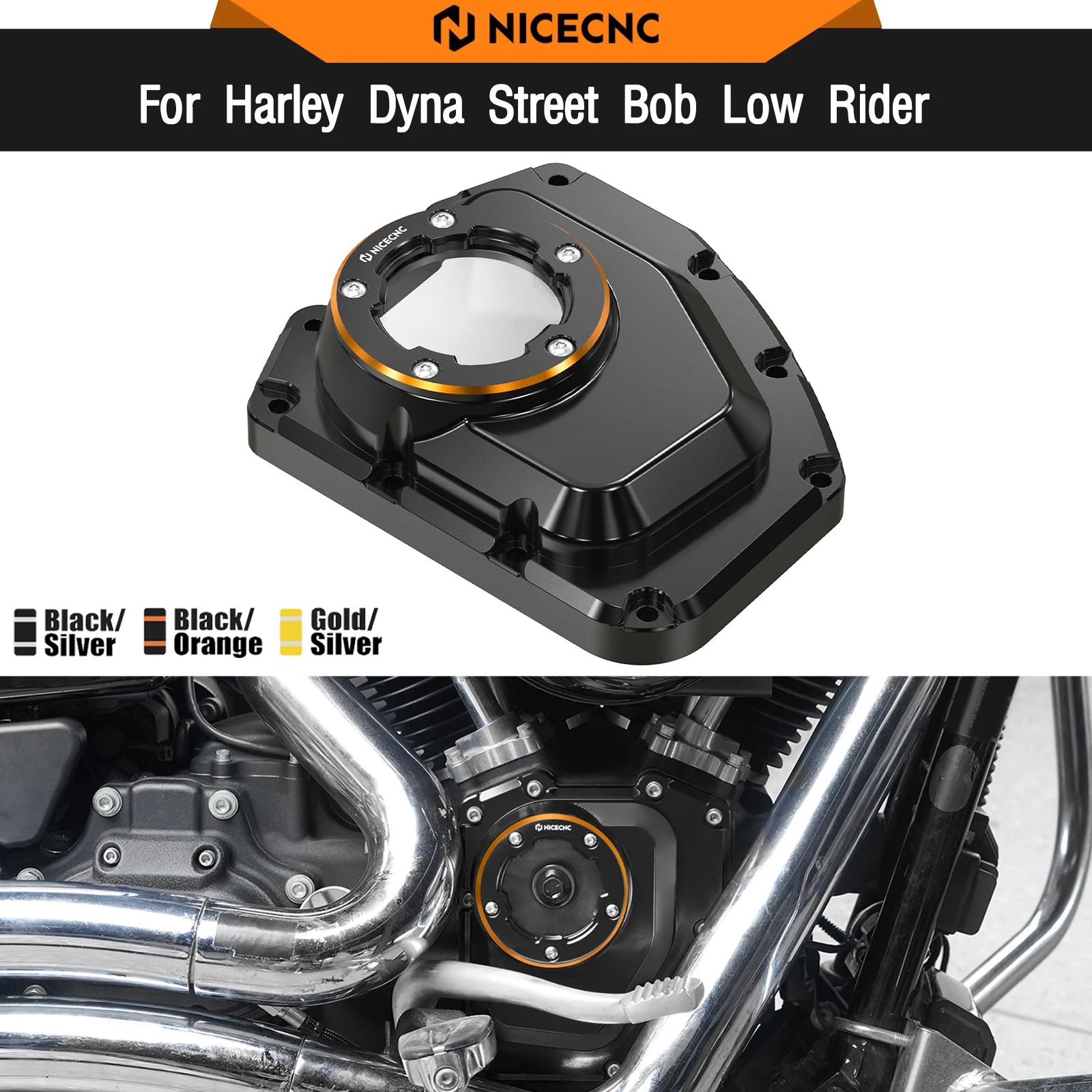 For Harley Dyna Street Bob FXDB FXDBP 2006-2017 Cam Cover Camshaft Cover Super Glide FXD Low Rider FXDL Fat Bob FXDF Wide Glide