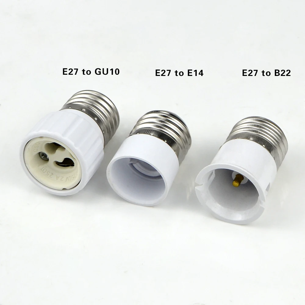 1PCS E27 E14 GU10 G9 E12 B22 LED light Holders Converter AC 110V-220V Socket Adapter lampholders For LED Corn lamp Spot Bulb