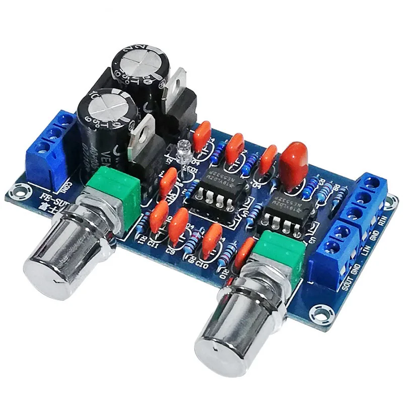 Fever Grade Overweight Subwoofer Front Panel Large SNE5532 Low-pass Filter Board DIY Amplifier Front Panel Dual 12V