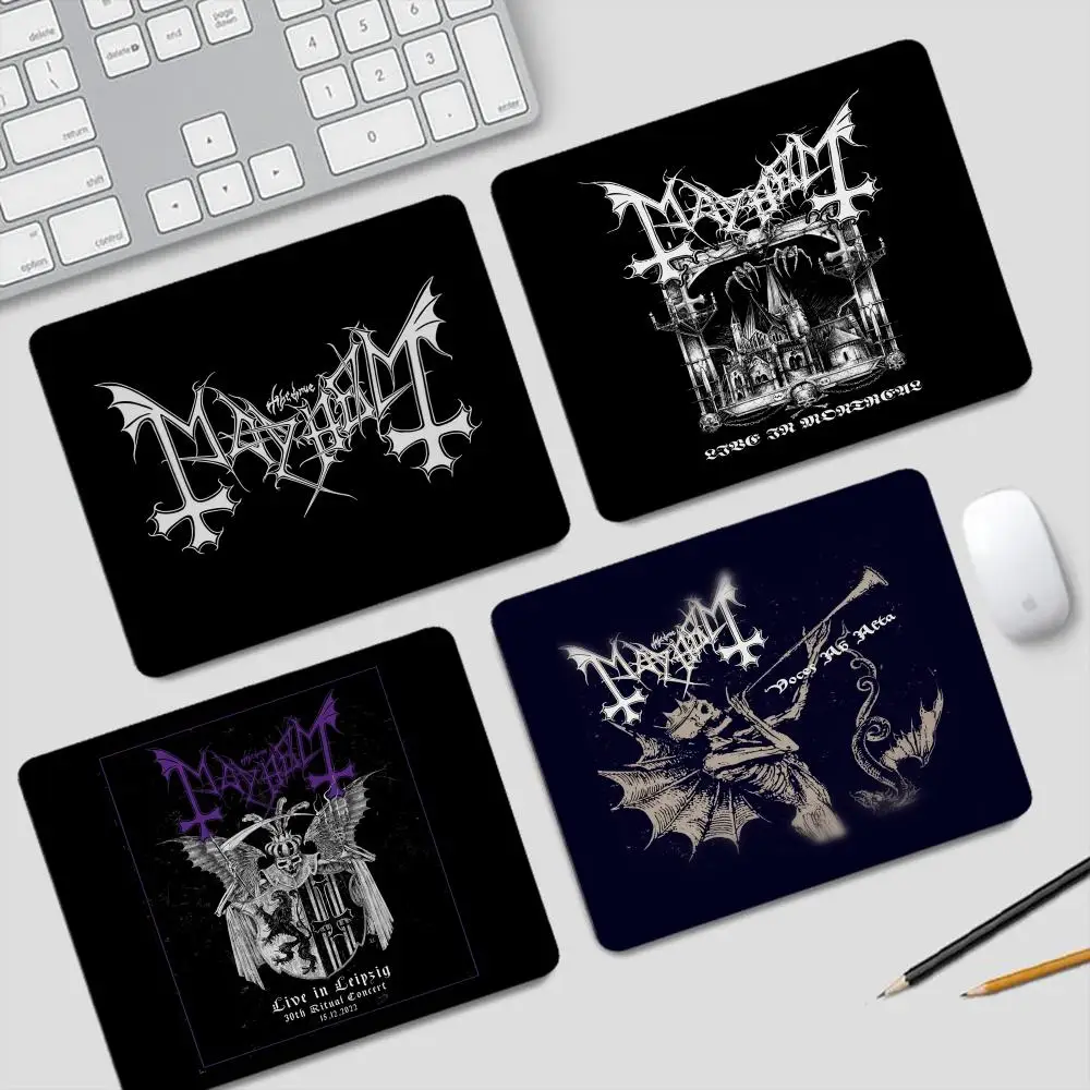 

Коврик для мыши Band M-Mayhem, маленькие игровые аксессуары, клавиатура, компьютерный офисный настольный коврик, нескользящий резиновый коврик для мыши для ПК, геймера