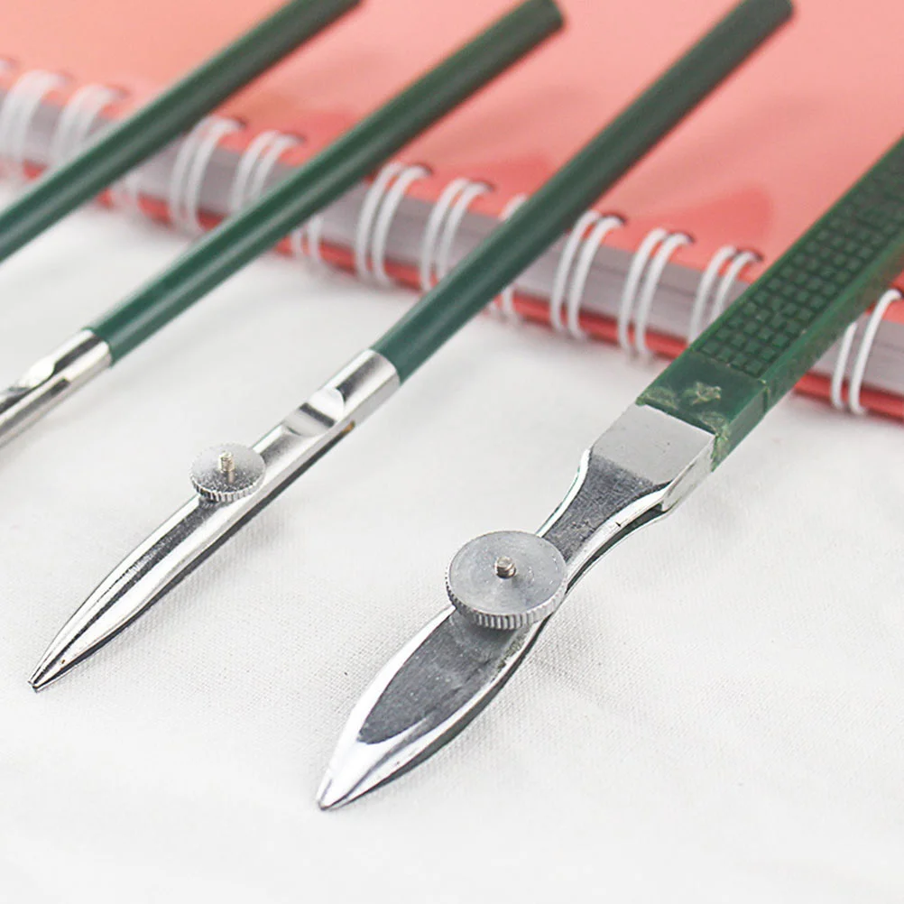 4 Pcs Pen for Drawing Straight Line Cross-Hinged Green Ink Adjustable