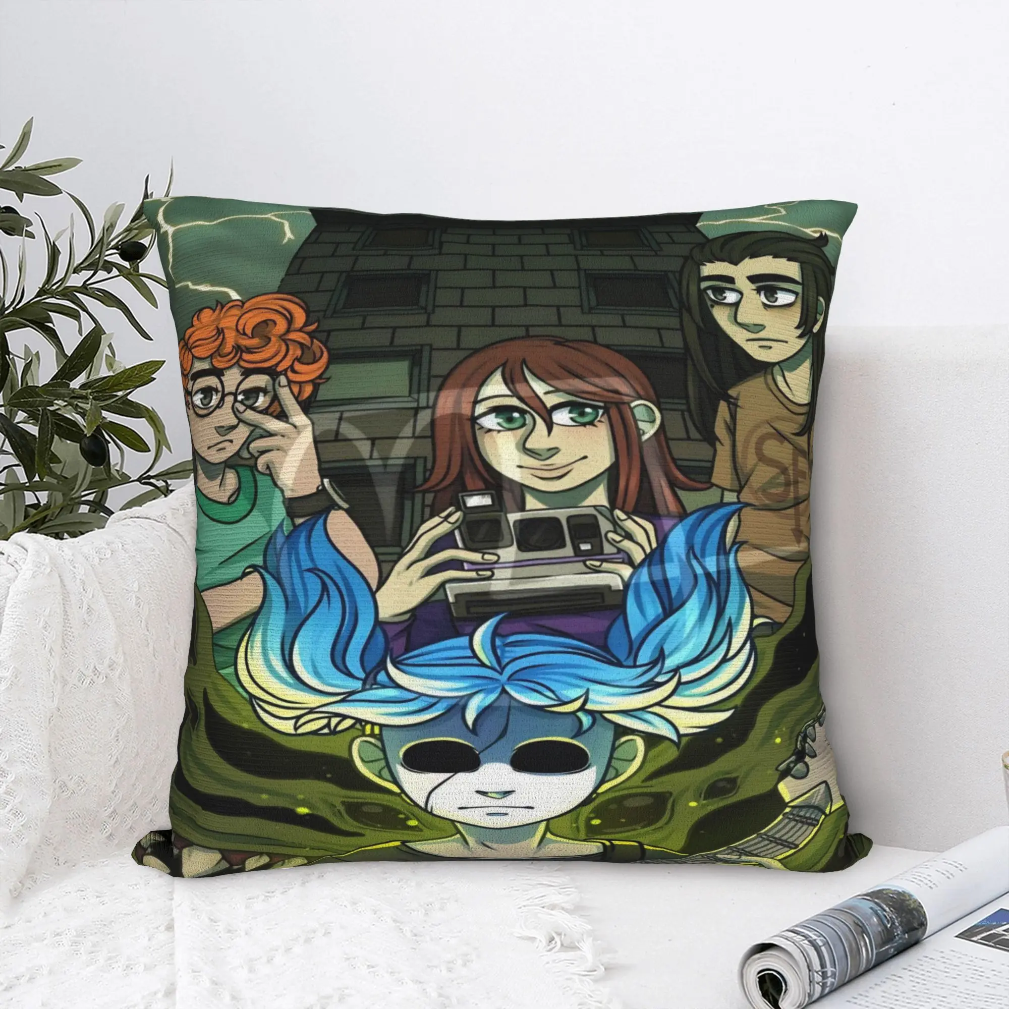  Sally Face Sal Fisher Indie Printing Pillowcase Cushion Cover  Throw Pillow Cover Y2K Bed Decorations Square Multi-Size