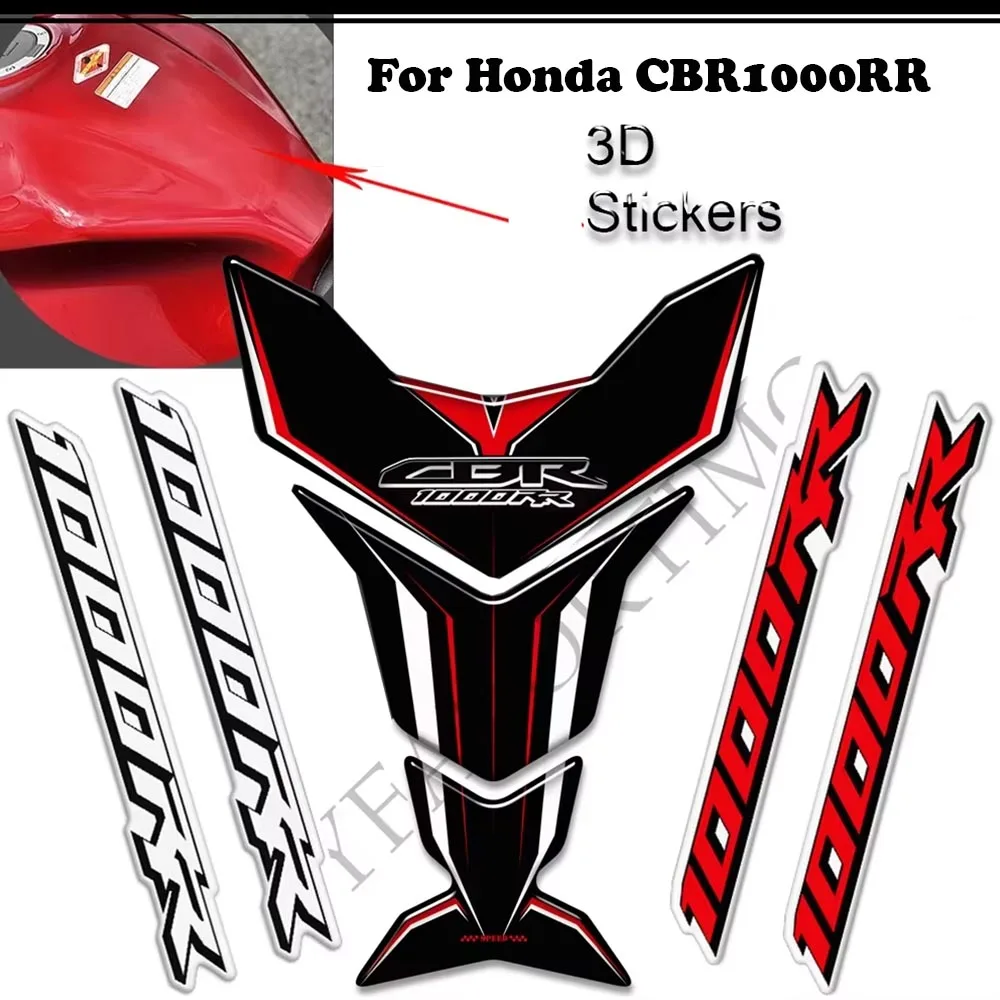 

For Honda CBR 1000 RR 1000RR CBR1000RR HRC Fireblade Motorcycle Tank Pad Gas Fuel Oil Kit Knee Fairing Fender Protector Stickers