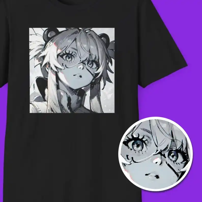 Zenless Zone Zero Shirt | Fan Art Shirt | Ellen Joe Shirt (Grayscale)