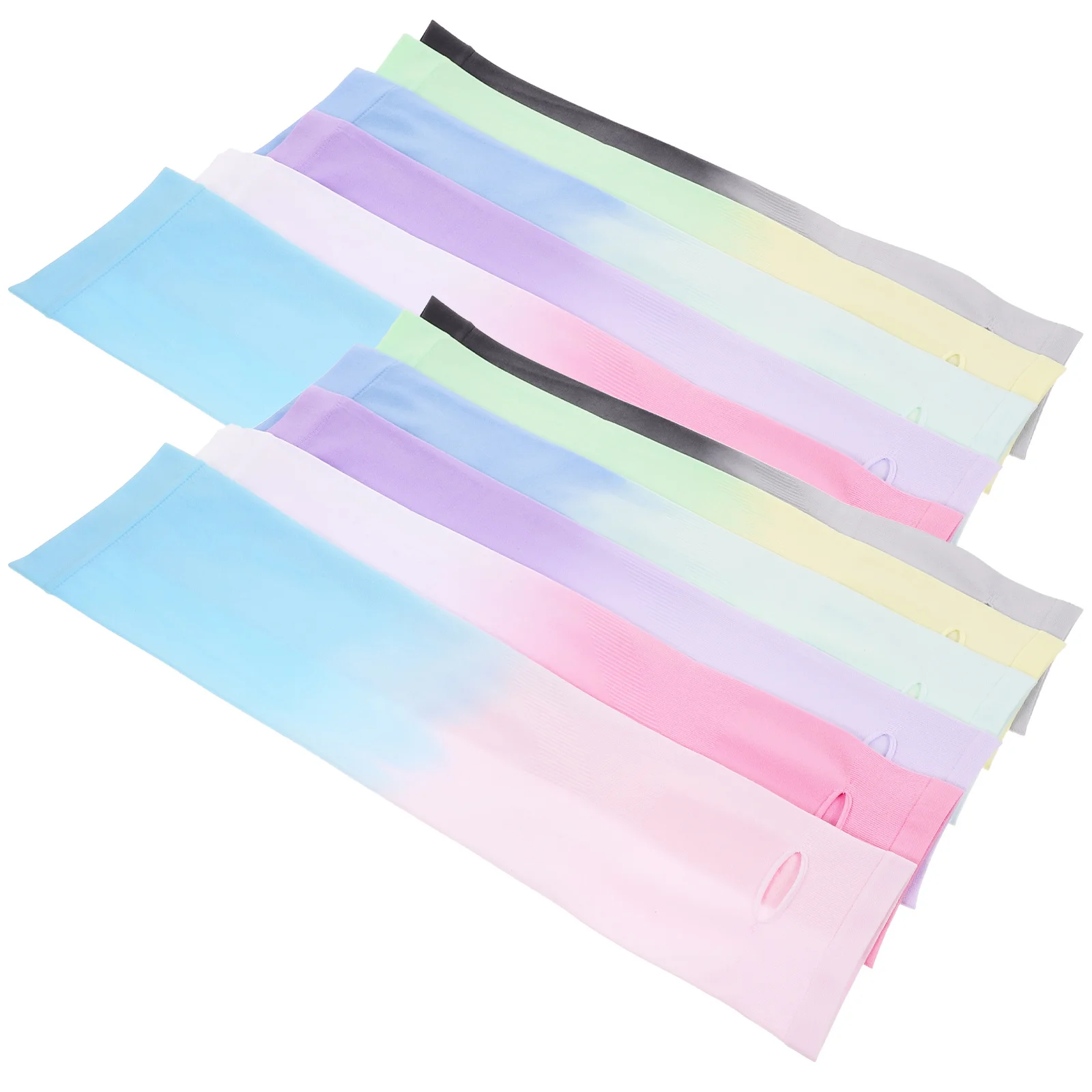 

Ice Sleeve Cooling Arm Sleeves Uv Protection Summer Sun-Resistant Skin-Friendly Arm Covers For Hiking Driving Basketball