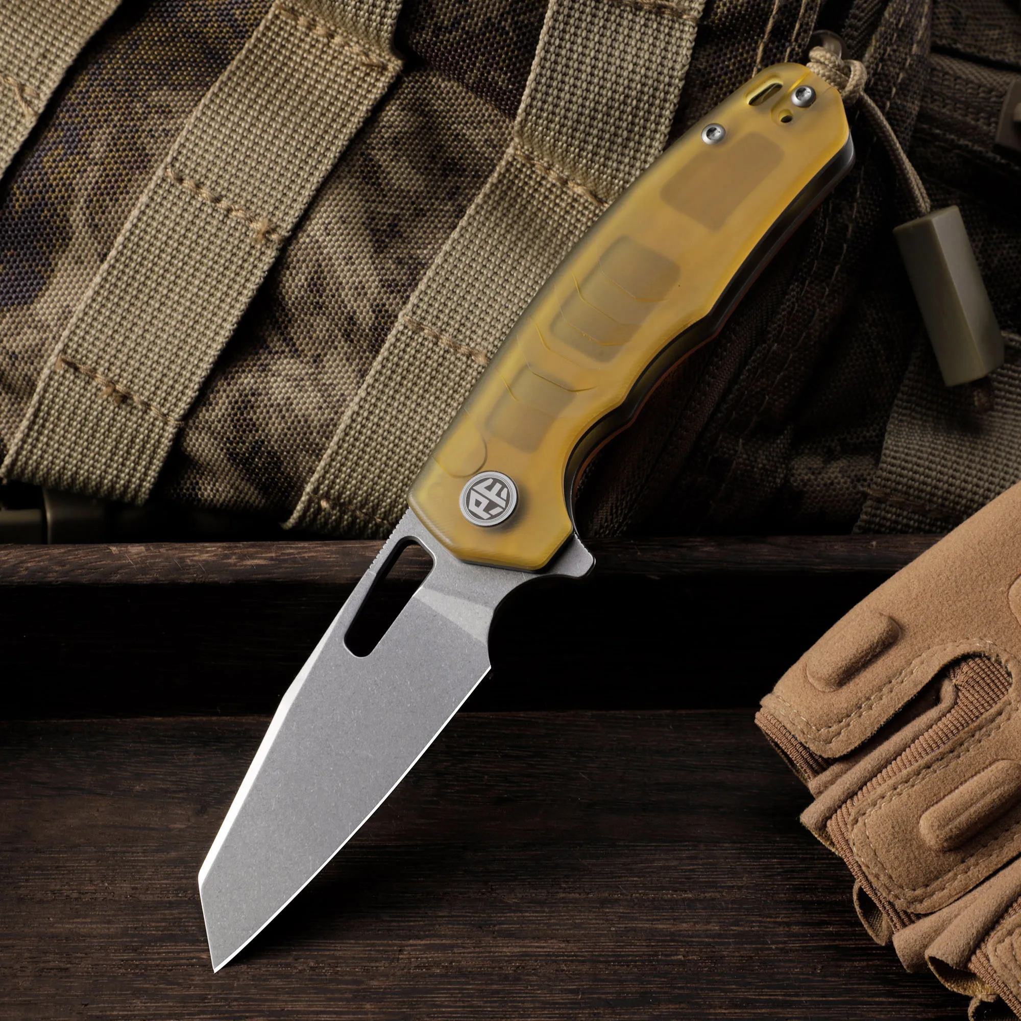 Petrified Fish PFE17 Folding Knife Pocket Knife Folding edc Knife Utility Multi-tool Blade Coltello Camping Cutting Tool