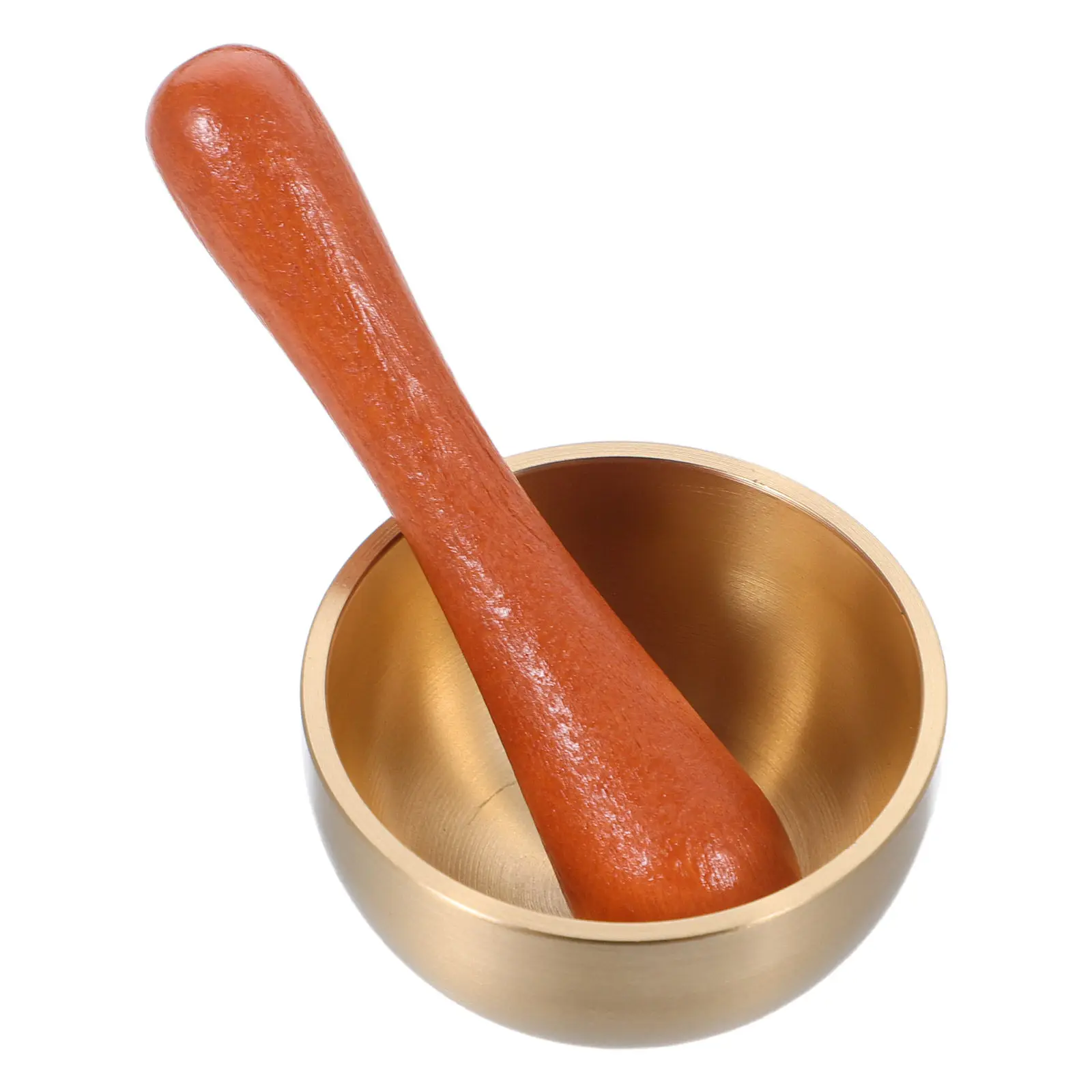 1Set Mini Brass Tibetan Singing Bowl 4Cm Small Meditation Sound Bowl Portable Wooden Striker Yoga Chime Mindfulness Feng Shui