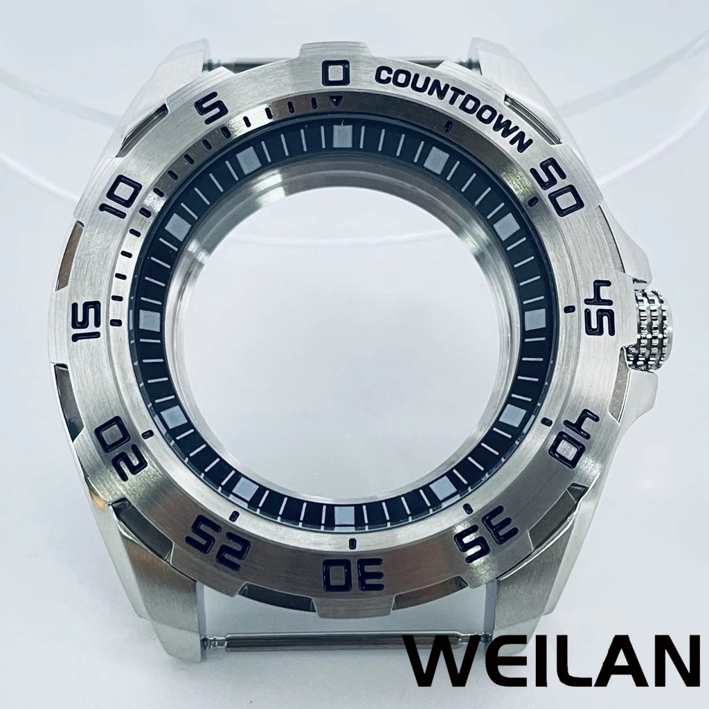 44 ملم للحركات NH34، NH35، NH36، NH38، NH39، NH70 حافظة فضية من الفولاذ المقاوم للصدأ