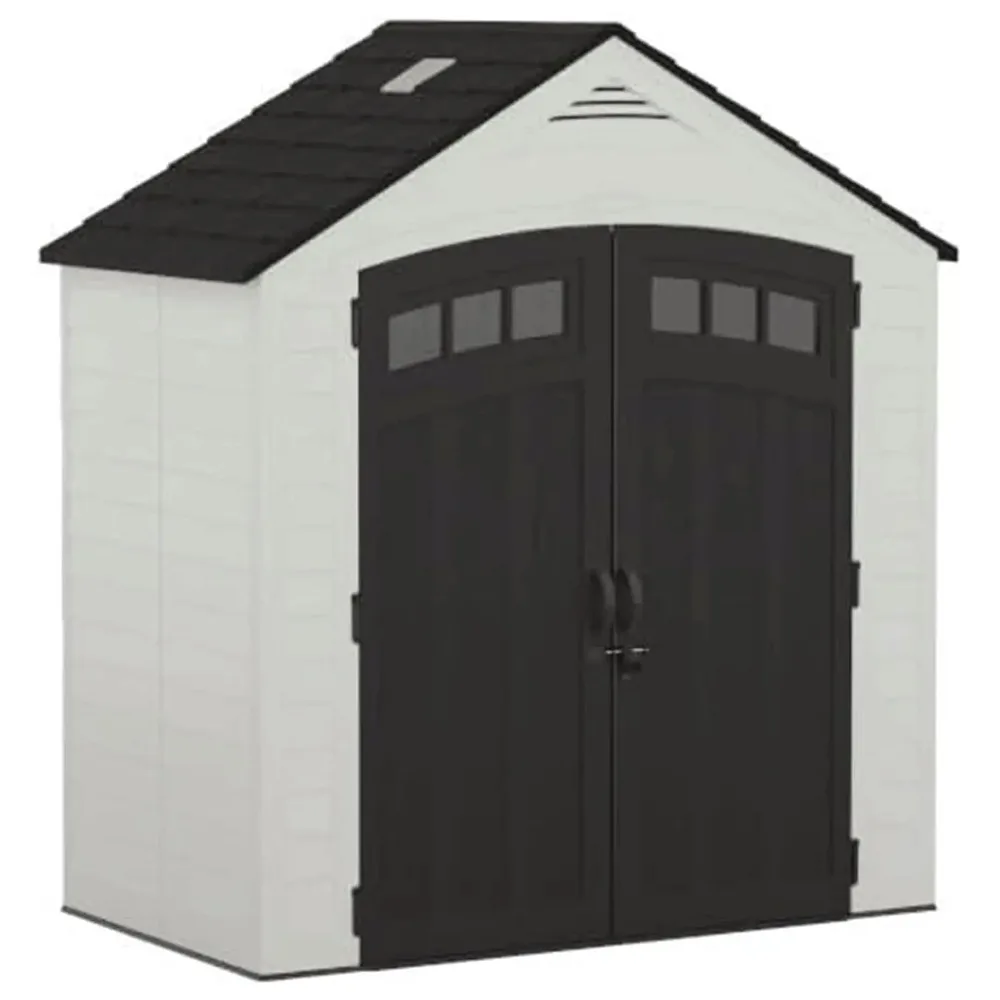 7' x 4' Vista Vertical Storage Shed, with Floor, Double Doors, Custom