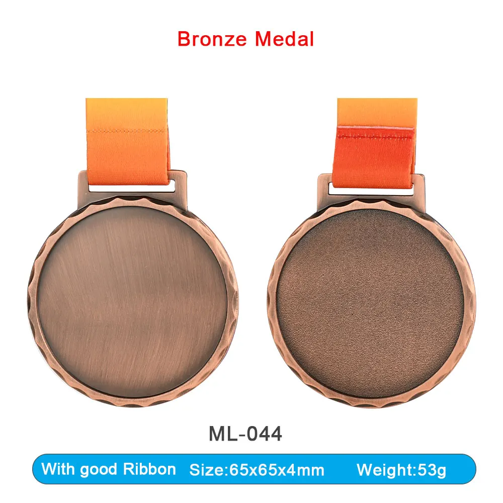 Manufacturer Wholesale Prints Sticker Metal Craft Zinc Alloy Brass Race Award Custom Logo Sport Sublimation Blank Medal