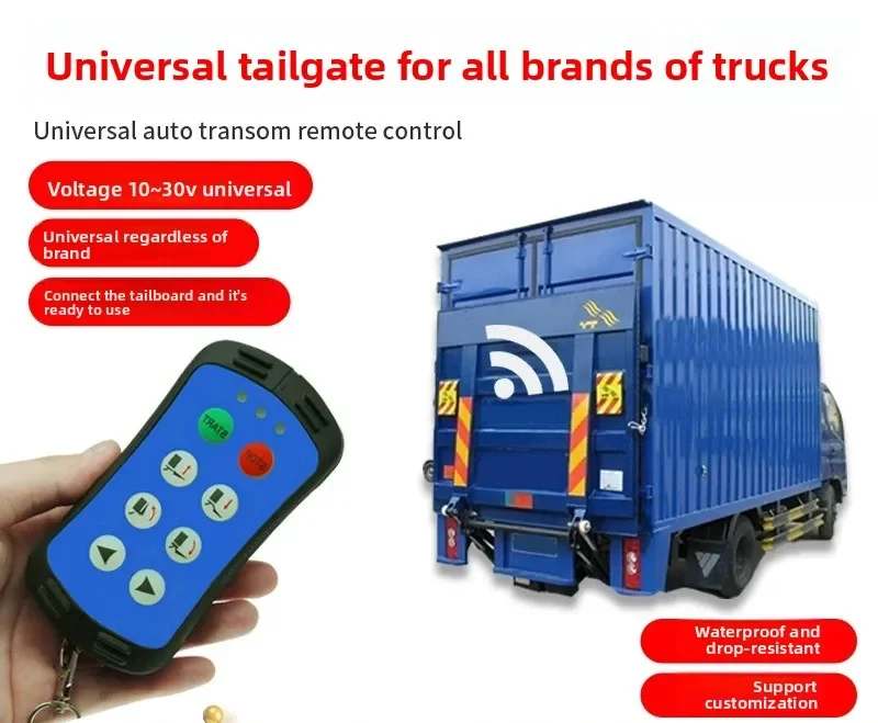 Wireless Truck Tailgate Remote Control Industrial Hydraulic Lift Mini Compact Heavy Duty Universal for Cargo Lift System