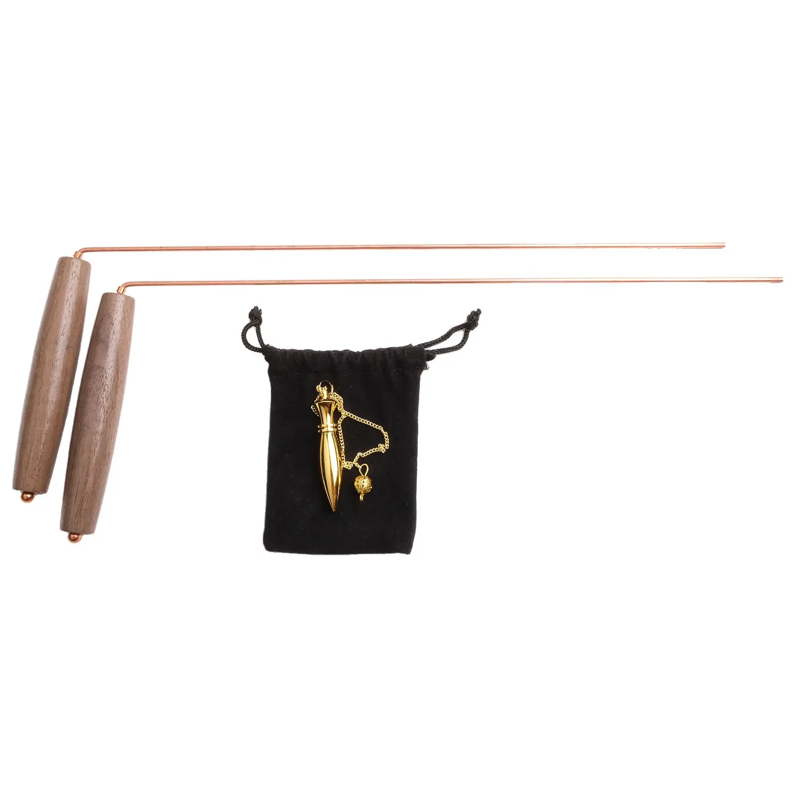 For Metal Detector Pure Copper Rod Pair High Sensitivity Pinpointing Tool For Gold Silver Iron Hunting Treasure Archaeology Sear