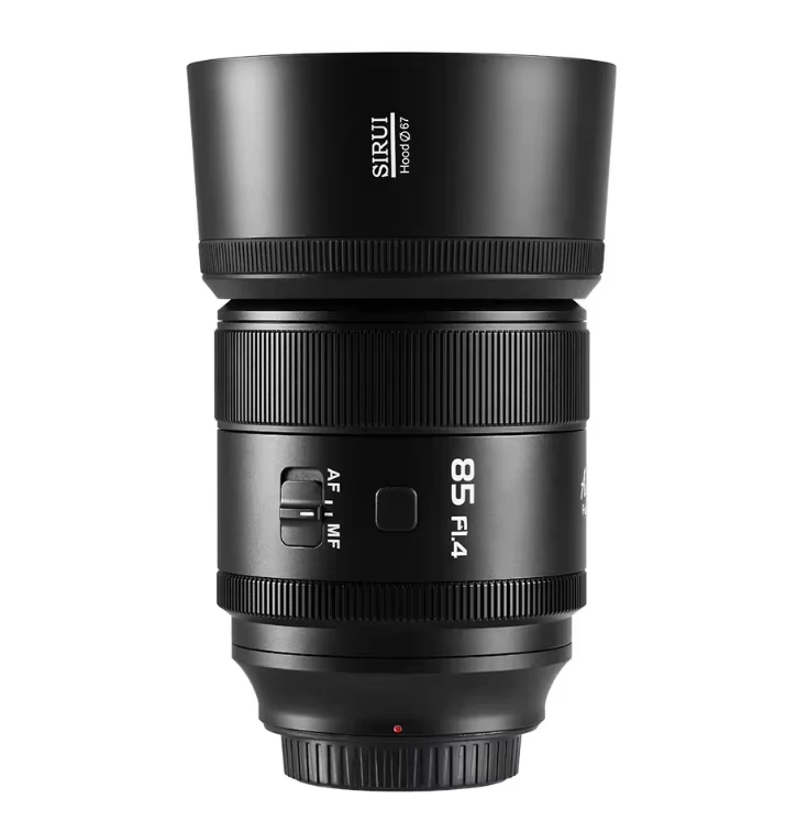 Lente de foco automático de quadro completo SIRUI AURORA série 85 mm F1.4
