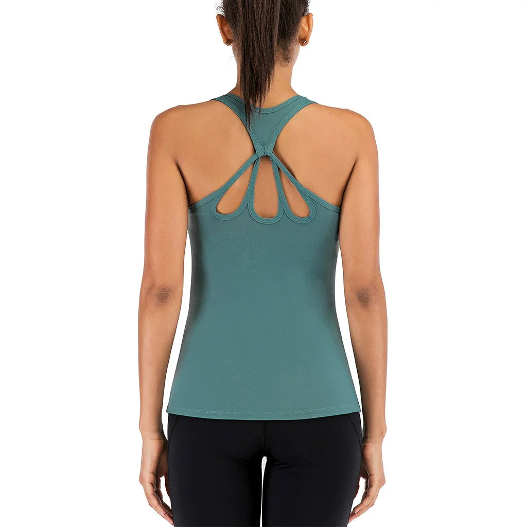 Yoga Vest Sport Singlet Women Athletic Fitness Sport Tank Tops Gym Running Training Yoga Shirts 2025
