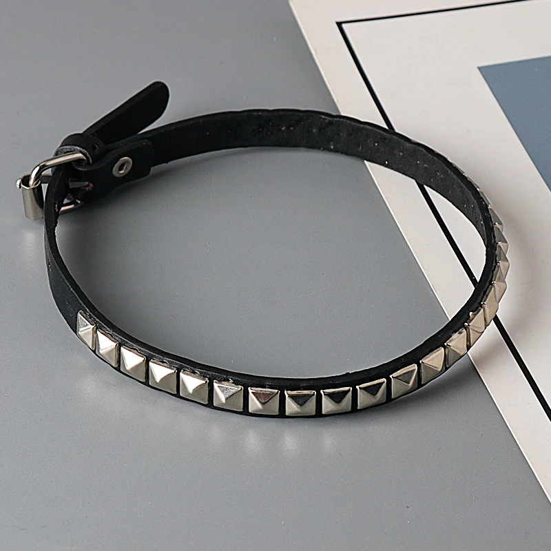 Anime Death Note Necklace Misa Amane Leather Choker Necklaces For Men Women Hip Hop Punk Rivet Collar Cosplay Jewelry Gifts image 4