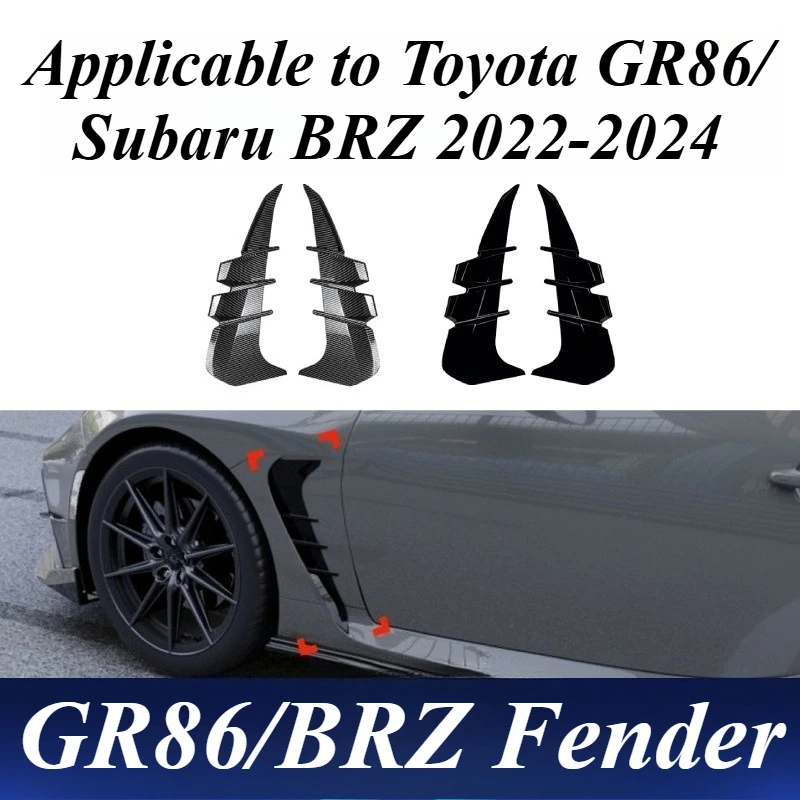 For Toyota GR86 Subaru BRZ 2022 2023 2024 Fender Vent Decal Sticker Air Flow Exterior Styling Auto Accessories Exterior Upgrade