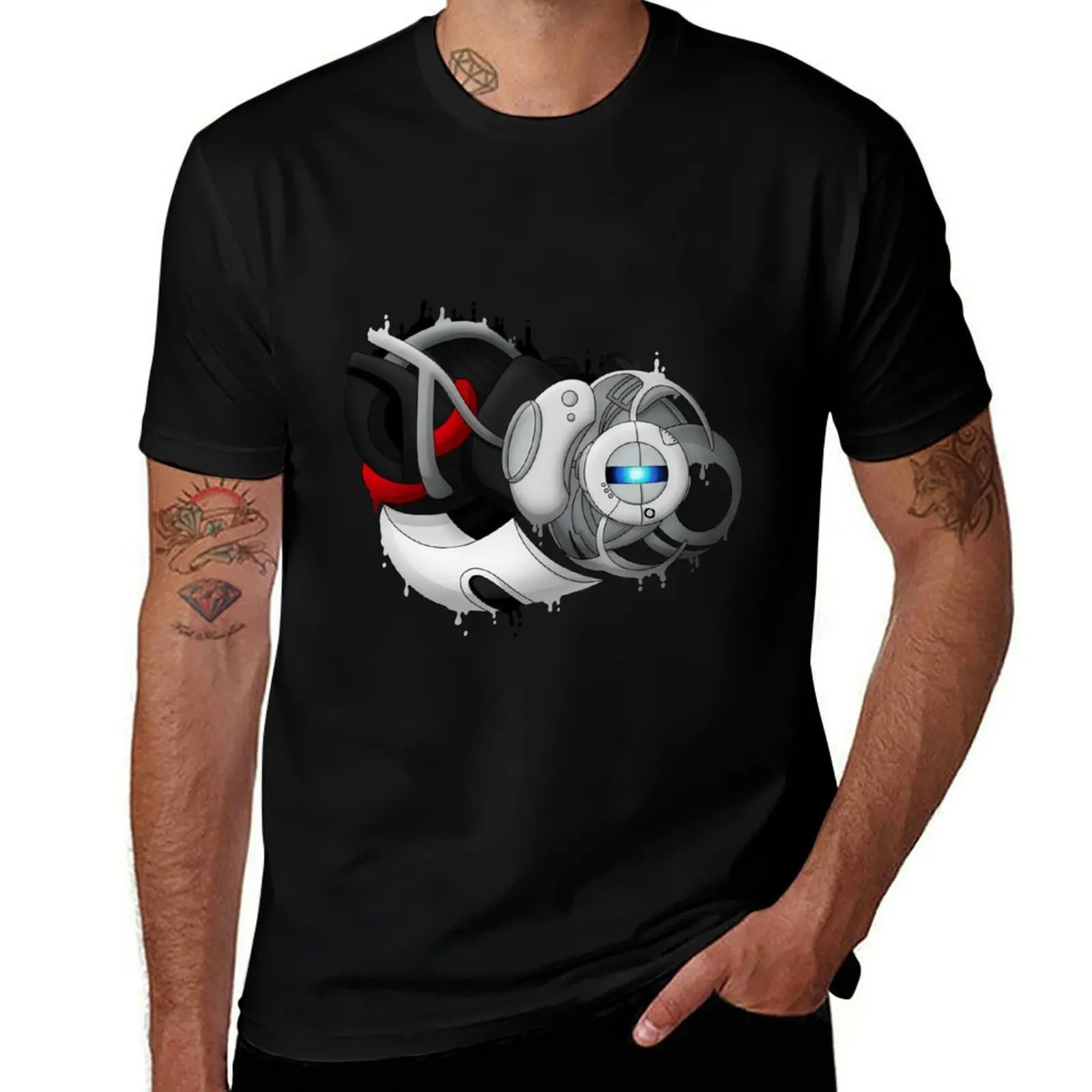 

Mega Wheatley Portal 2 T-Shirt Vintage Style Printed Top