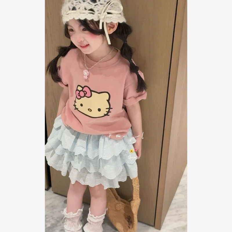 kids-casual-loose-short-sleeve-t-shirt-breathable-cotton-cute-versatile-children's-summer-fashion-top-collection