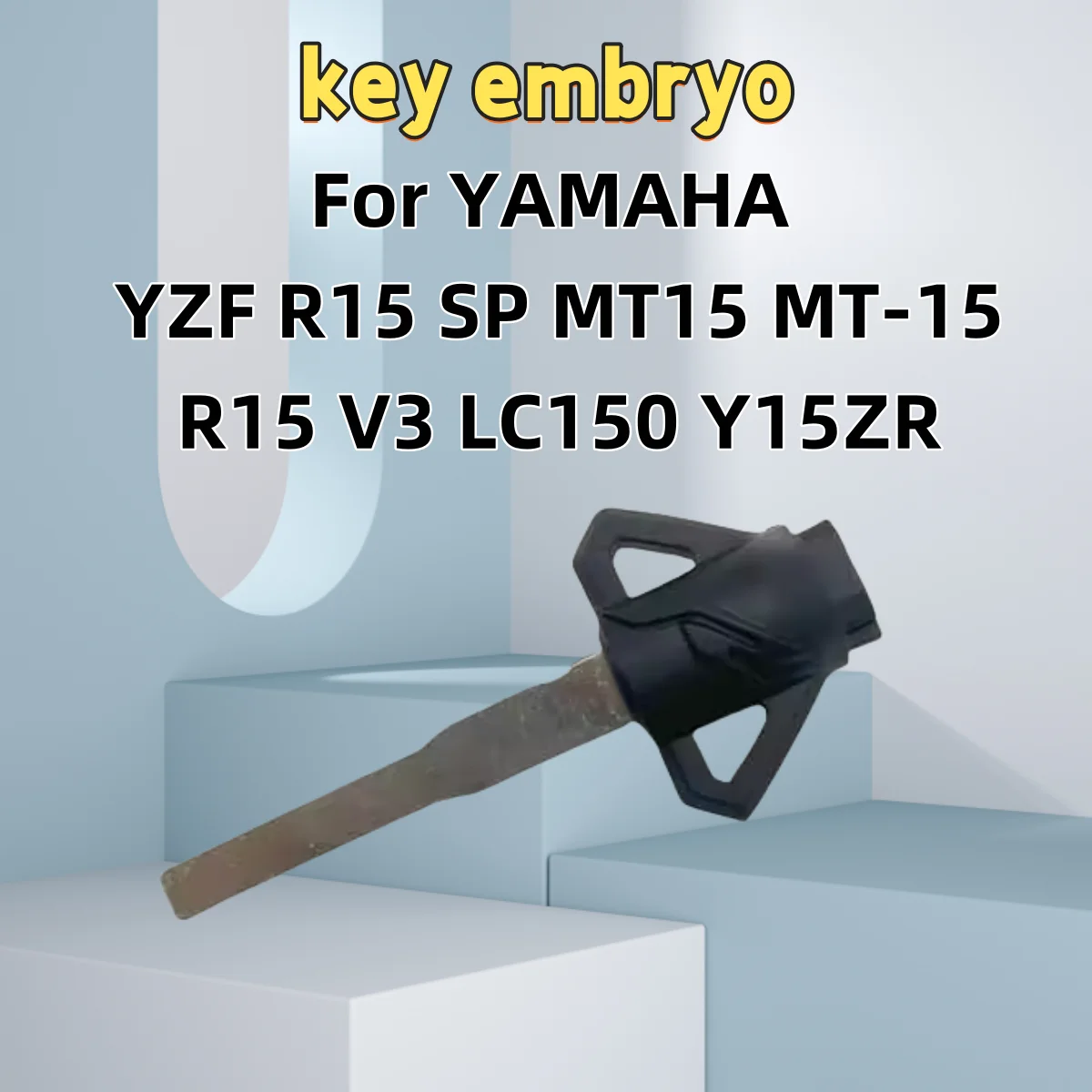 For YAMAHA YZF R15 SP MT15 MT-15 R15 V3 LC150 Y15ZR Blank Key Motorcycle Replace Uncut Keys Groove Magnetic Keys Magnet feed