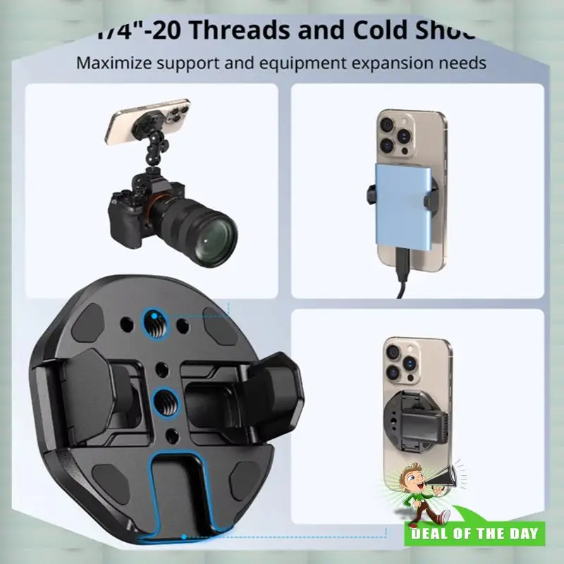 24-Hour Delivery For Magsafe For External SSD Attachable Phone Clamp Magnetic Holder For Crucial