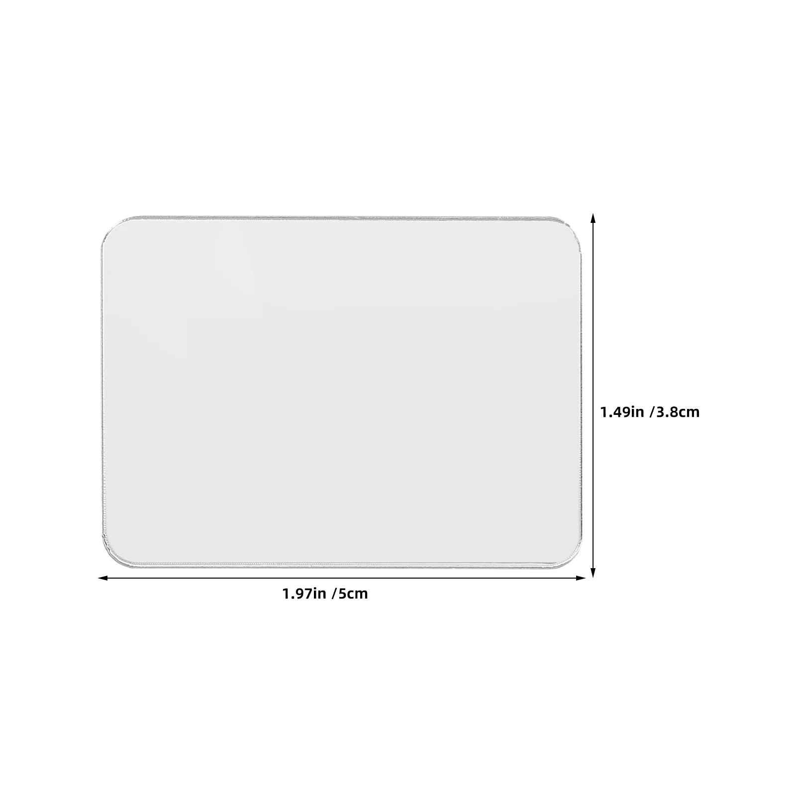 Calcomanía para espejo trasero de teléfono, adhesivo reflectante transparente para espejo de maquillaje, compacto, conveniente para llevar todos los días, 6 uds.