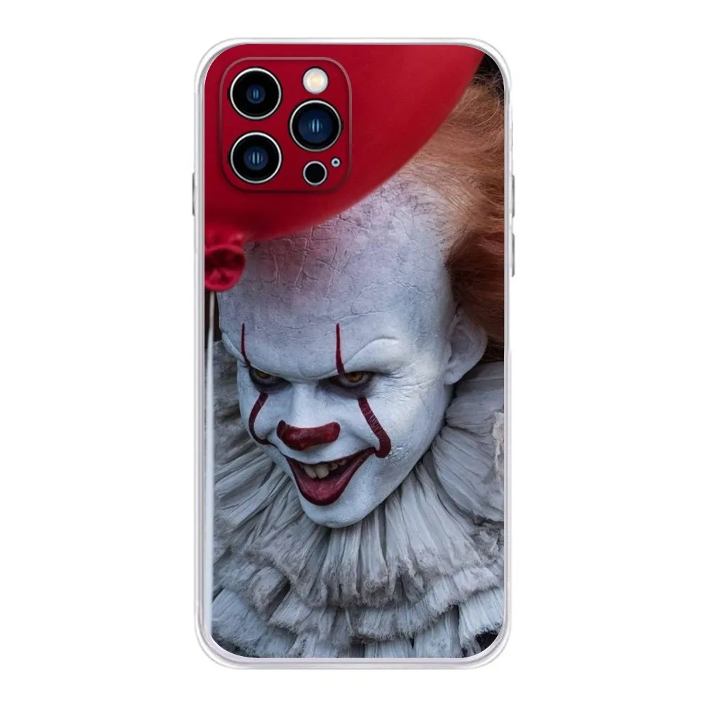 Horrible Movie P-Pennywise Phone Case  For IPhone 15,14,13,11,12 Pro Max Mini X XR XS 7,8 Plus SE Transparent Cover