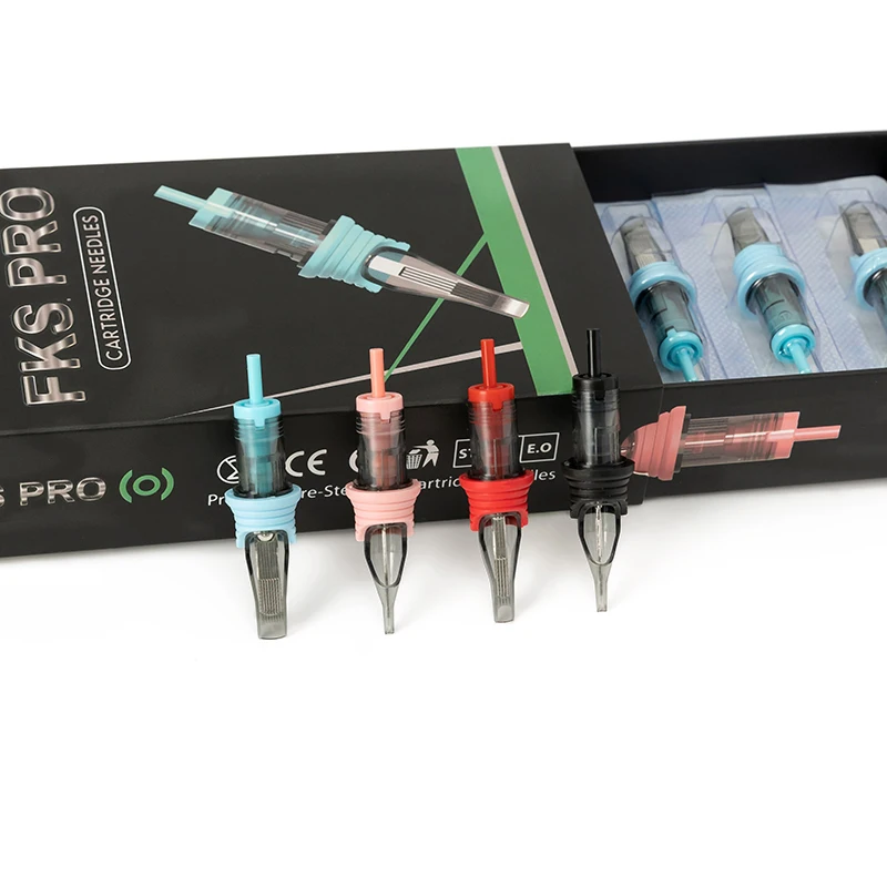 FKS PRO 20PCS Tattoo Cartridges Needles Disposable RL/RS/RM/M1 With Membrane Professional Sterilized Safety For Tattooist Supply