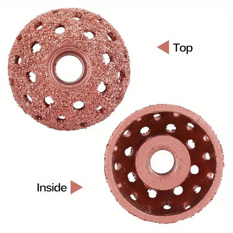 1/2Sets Grinding Tools 38mm Tire Repair Grinding Head Coarse Grit Buffing Wheel with Linking Rod