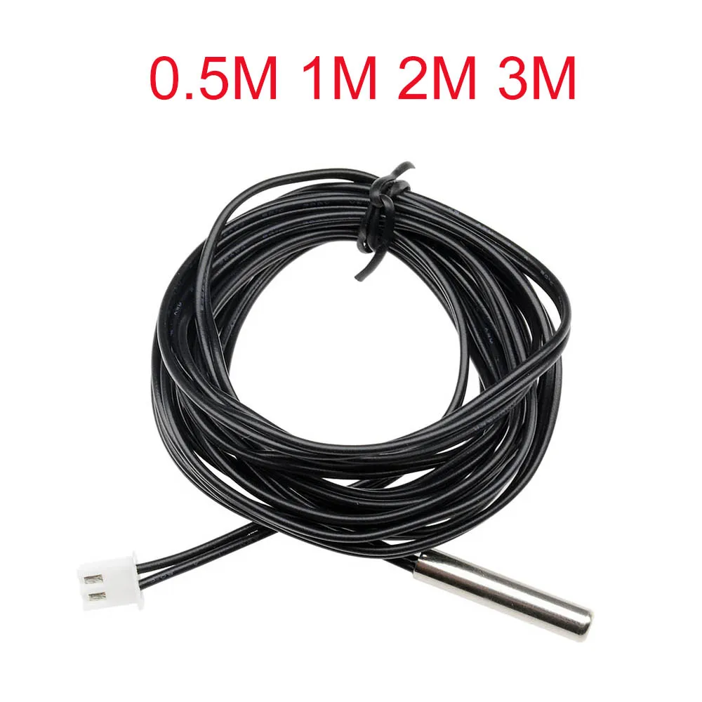 10K 1% 3950 Waterproof Wire 50CM 100CM 200CM 300CM NTC Thermistor Temperature Sensor Waterproof Probe Wire 0.5M 1M 2M 3M