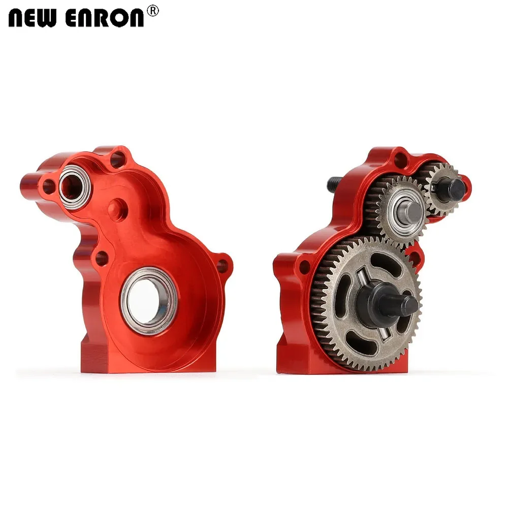 NEW ENRON Aluminum alloy GearBox 1Set with Gear for RC Car 1/10 HSP 94180 18024 RGT EX86100 Monster Truck Off Road Rock Cruiser