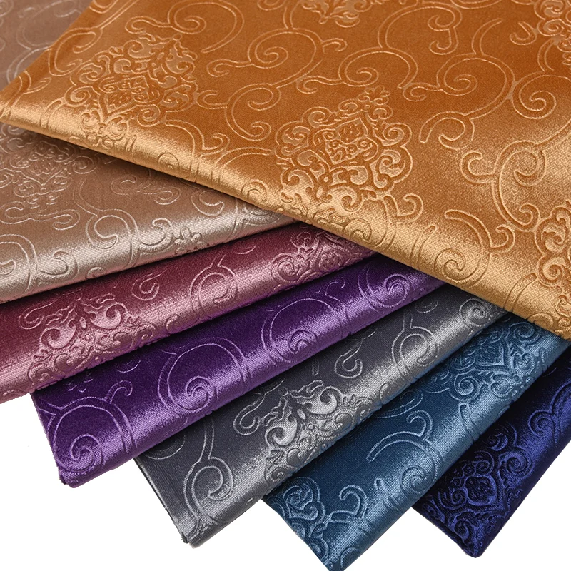 3D Embossed Thick Velour Fabric By Meters for Sofa Curtains Pillows Cushion DIY Sewing Furniture Upholstery Cloth European Style view 5