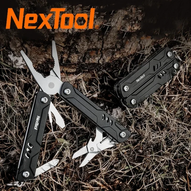 Imagem -02 - Nextool-mini Marinheiro Lite 10 em Outdoor Multi Ferramenta Bolso Alicate Dobrável Cortadores de Fio Cartão Edc Pin Tesoura Mais Novo 2024