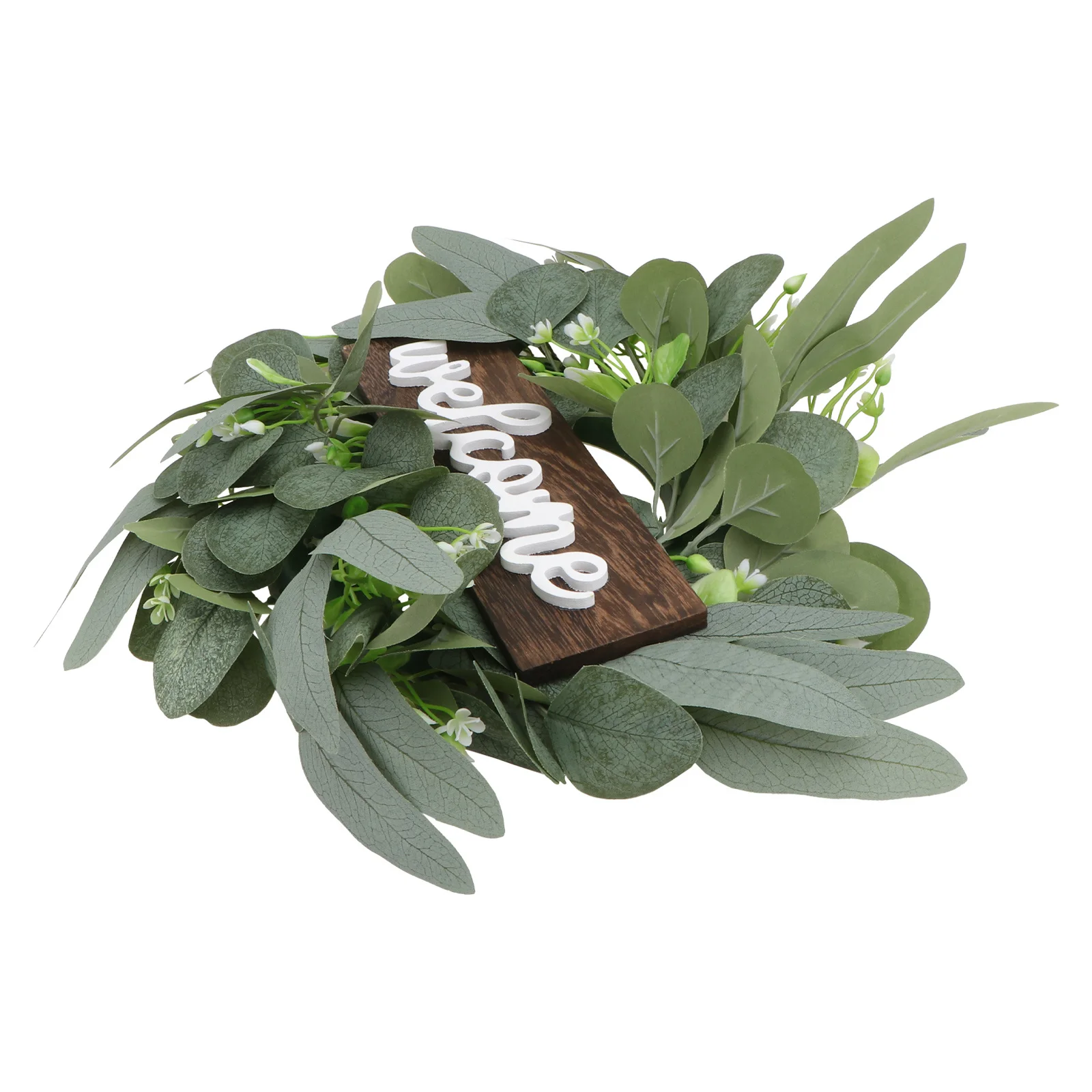 

1pc Simulation Wreath Door Hanging Garland Garland Adornment Decorative Leaf Festive Home Party Spring Wreath Decoration Green