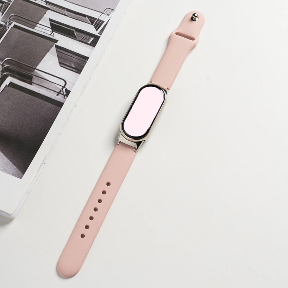 Pasek do Mi Band 10 Pasek do Mi Band 9/10 Opaska na nadgarstek do Mi Band 8 Silikonowa sportowa bransoletka do Xiaomi Smart Band 10 Paski do zegarków