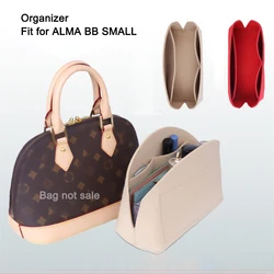 Purse Insert Organizer Bag For Alma BB Shell Bags Handbag Tote Make Up Liner Shaper