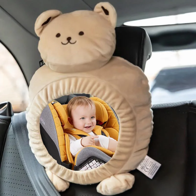 Cestino per seggiolino di sicurezza per bambini montato su auto riflettore per bambini specchietto retrovisore per auto cognitivo per bambini