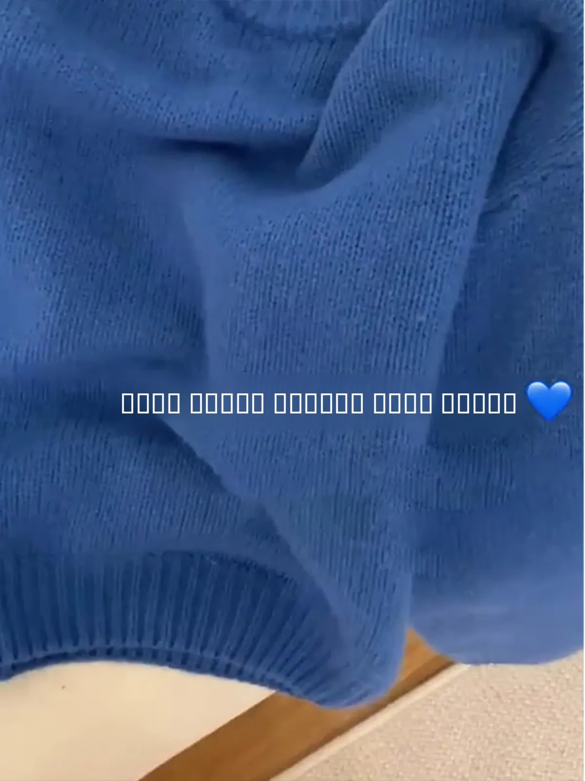 سترة كلاين بلو محبوكة فضفاضة طويلة Sve مستديرة Ne سترة نسائية للخريف والشتاء مريحة للتخسيس Sle Faion #2