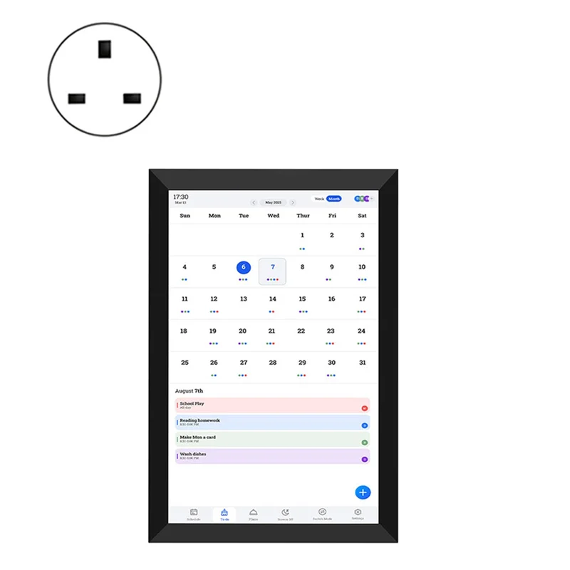 AT93-Smart Family Planner Hearth تقويم رقمي 15.6In تقويم رقمي مخطط عمل WIFI HD شاشة لمس تفاعلية