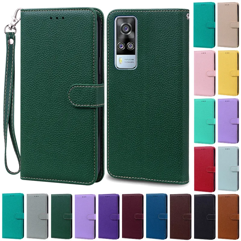 For Vivo Y31 2021 Case V2036 Wallet Flip Case For Vivo Y51 Y51A V2030 Y 51 31 VivoY31 Case For Vivo Y33 Y53S 4G Soft Cover Funda