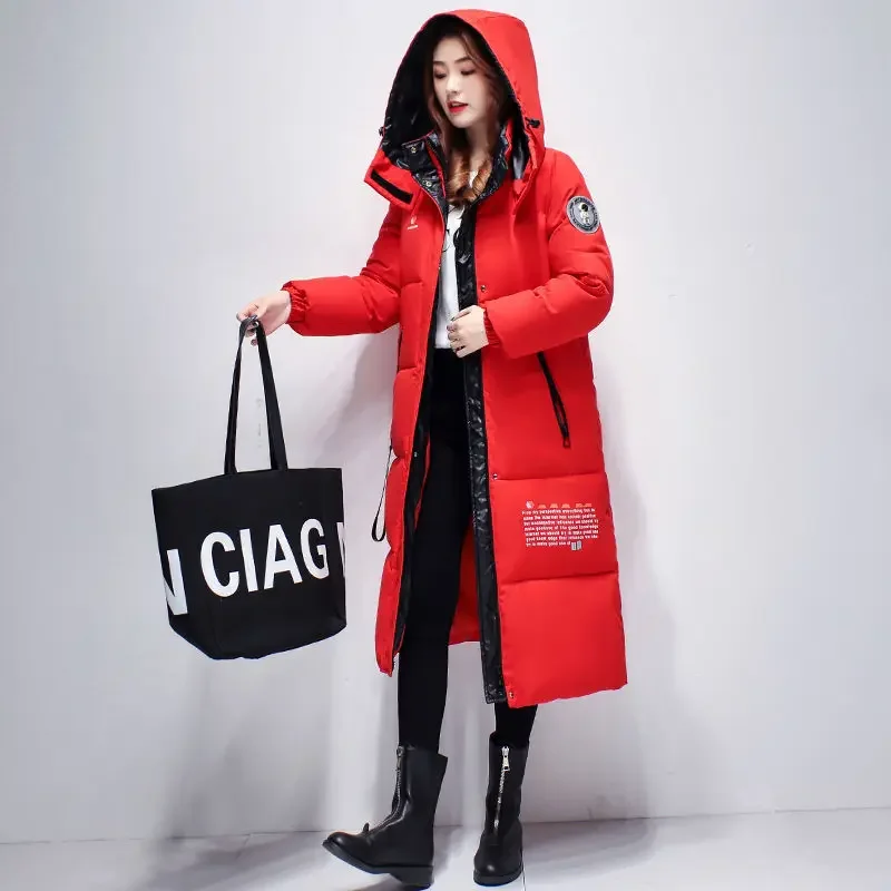 Winter Women\'s Cold Coat Parkas Super Hot Coats Jackets Hooded Long Padded Jacket Cheap Wholesale Women Clothing Korean Fashion