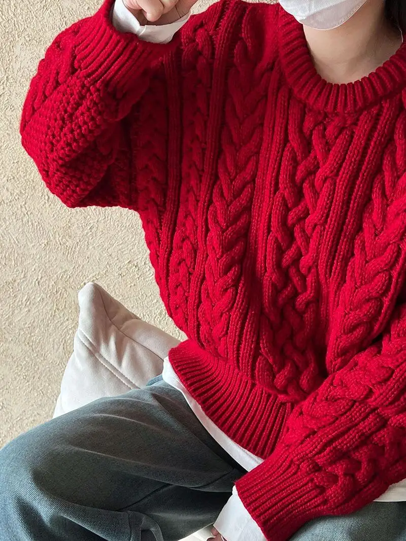 

Осень-зима женский свободный длинный вязаный свитер све светя высокого качества Thi игольчатый накладной повседневный удобный модный