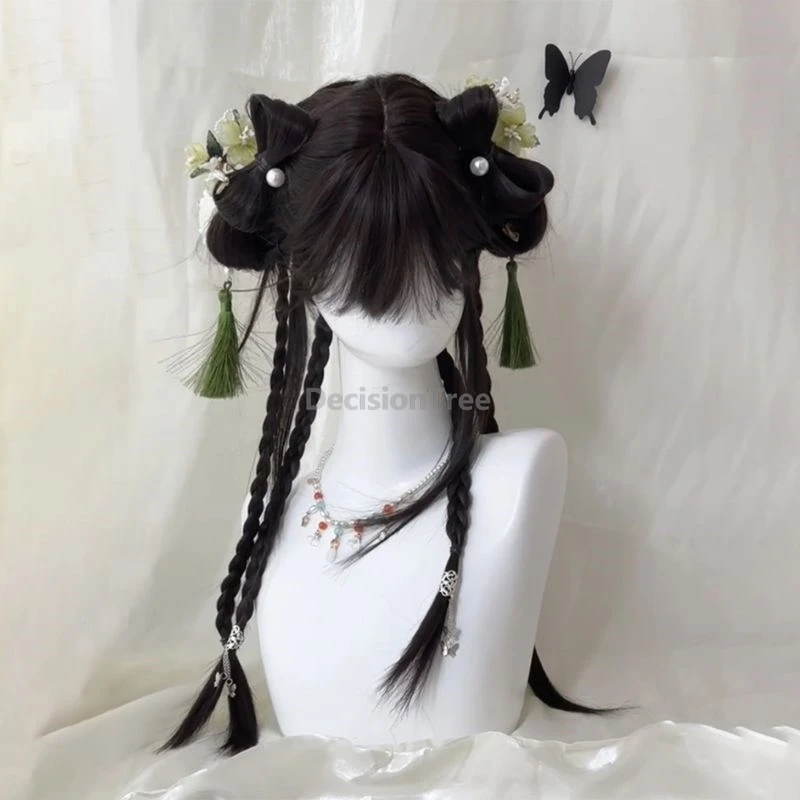 كعكة شعر قديمة لطيفة ومتعددة الاستخدامات للفتيات من جيانغنان لعام 2025، شعر مستعار طويل مريح للاستخدام اليومي #3