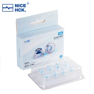 NICEHCK C04 Eartips Silikon Cair Peredam Kebisingan Memperluas Panggung Suara dengan Lembut Aksesori IEMS untuk GERBANG Penjelajah DaVinci Himalaya NX8 10 penjualan terbaik nicehck eb2s - №