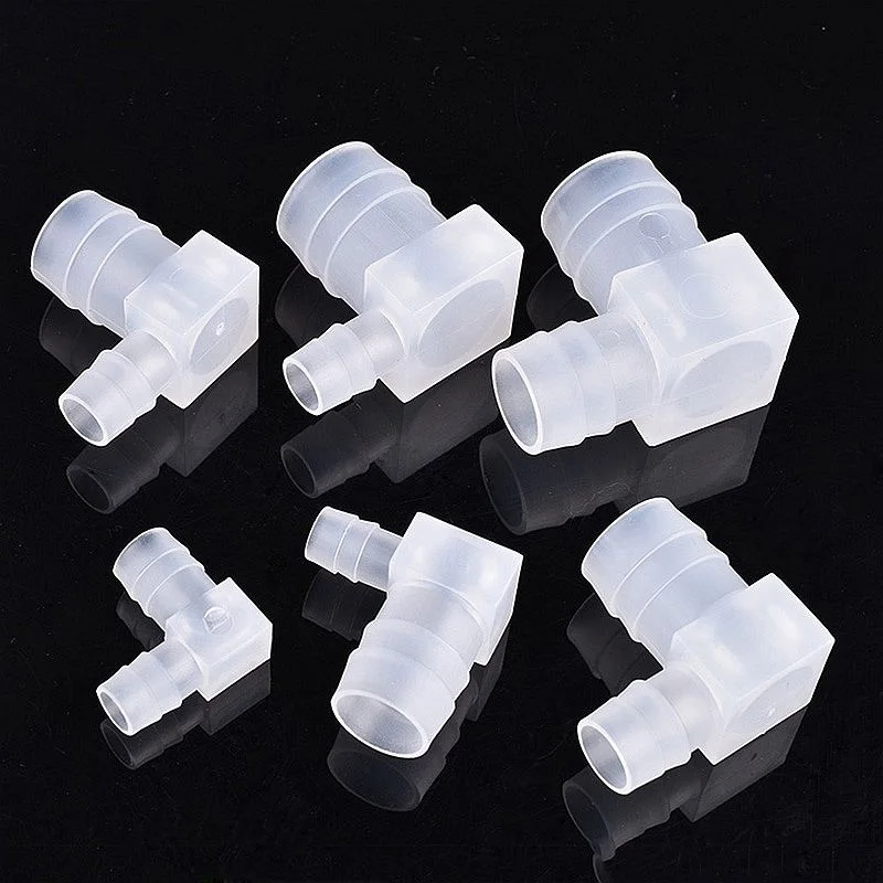 5~200Pcs PP Reducing Elbow L-type Connectors Aquarium Tank Air Pump Aerator Hose Pagoda Joint Irrigation Variable Diameter Joint