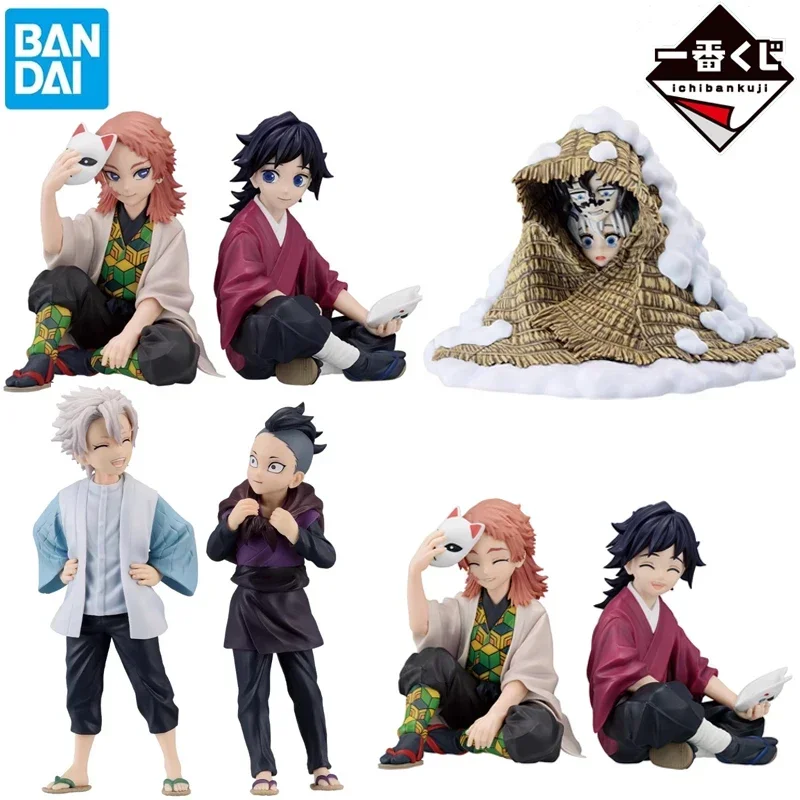 

BANDAI Original Ichiban Kuji Demon Slayer Tomioka Giyuu Sabito Gyuutarou Anime Action Figures Toys For Boys Girls Gift Model