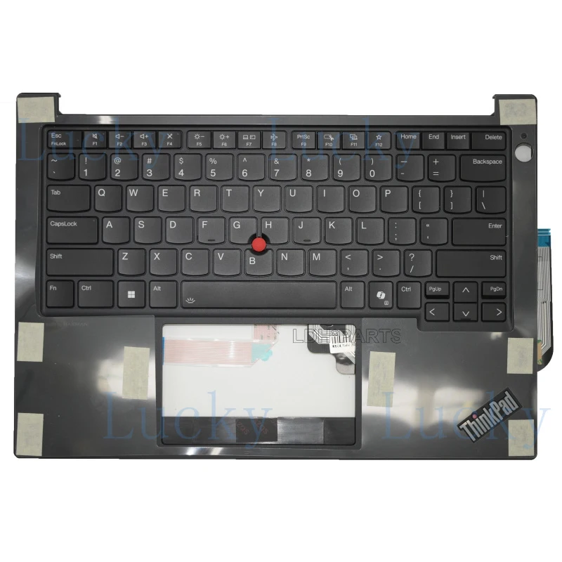 f  New Palmrest Upper Case C Cover US Backlit KB For ThinkPad E14 Gen 6 21M7 21M8