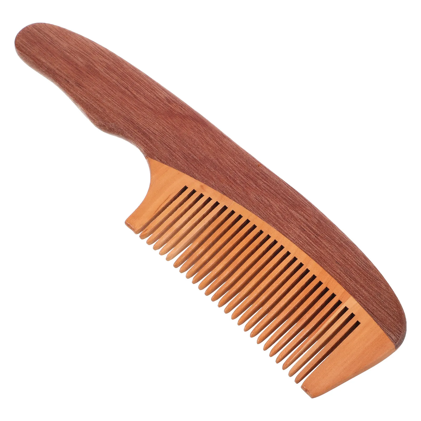 Men's Beard Comb Natural Wood Wide Tooth Portable Styling Comb Pocket Size Scalp Massage Beard Brush for Grooming Daily Care