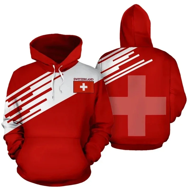 Switzerland Flag 3D Printed Hoodie For Men Clothes Fashion Sports Women Pullovers Casual Tracksuit New In Hoodies & Sweatshirts