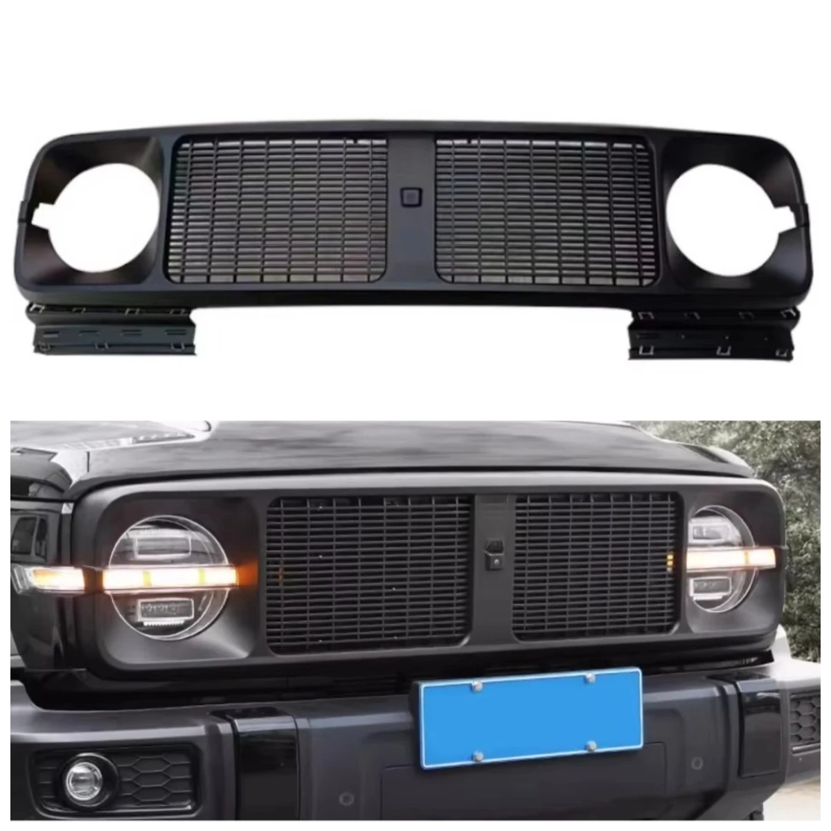 New High Quality Tank 300 Front ABS Black Grille Modified Part for Tank 300 Body Kits-100% Fit Retrofit/Upgrade