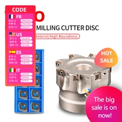 TE90-40-16-6T TE90-63-22-8T Double-sided fast feed open rough shoulder end mill 4NKT blade right angle 90 degree milling cutter